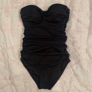 NEW BLACK ONE PIECE SWIM SUIT